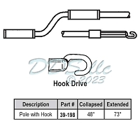 4-6ft Hook Telescoping Pole 39-198
