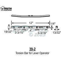 Torsion Bar for Lever Operator 39-2