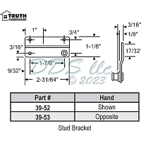 Stud Bracket 39-52 1