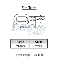 Eyelet Adapter White 39-97-3 1