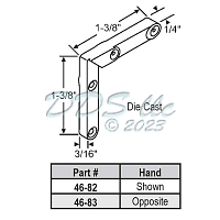 Corner Key Set Die Cast 46-82A 1