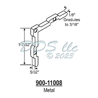 Corner Key, Metal  900-11008