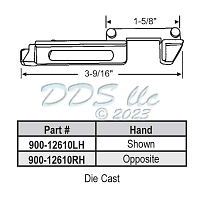 Slide Bolt 900-12610RH