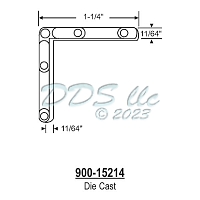 Zinc Die Cast Corner Key  900-15214