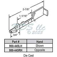 Slide Bolt 900-445RH 1