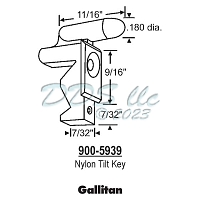 Nylon Tilt Key  900-5939 1