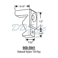 Natural Nylon Tilt Key  900-5941 1