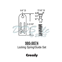 Crossly Locking Spring-Guide 900-9874