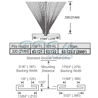 Pile Weather Stripping 63-121 1