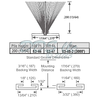 Pile Weather Stripping 63-46