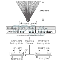 Pile Weather Stripping 63-61