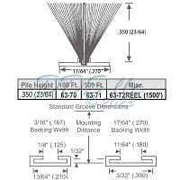 Pile Weather Stripping 63-70