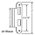 LH Latch-Deadbolt Strike 56-1160rbz