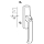 GU Lockable Tilt-Turn Handle 854-14666