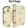 Hoppe Set Hinge Polished Brass 8762439